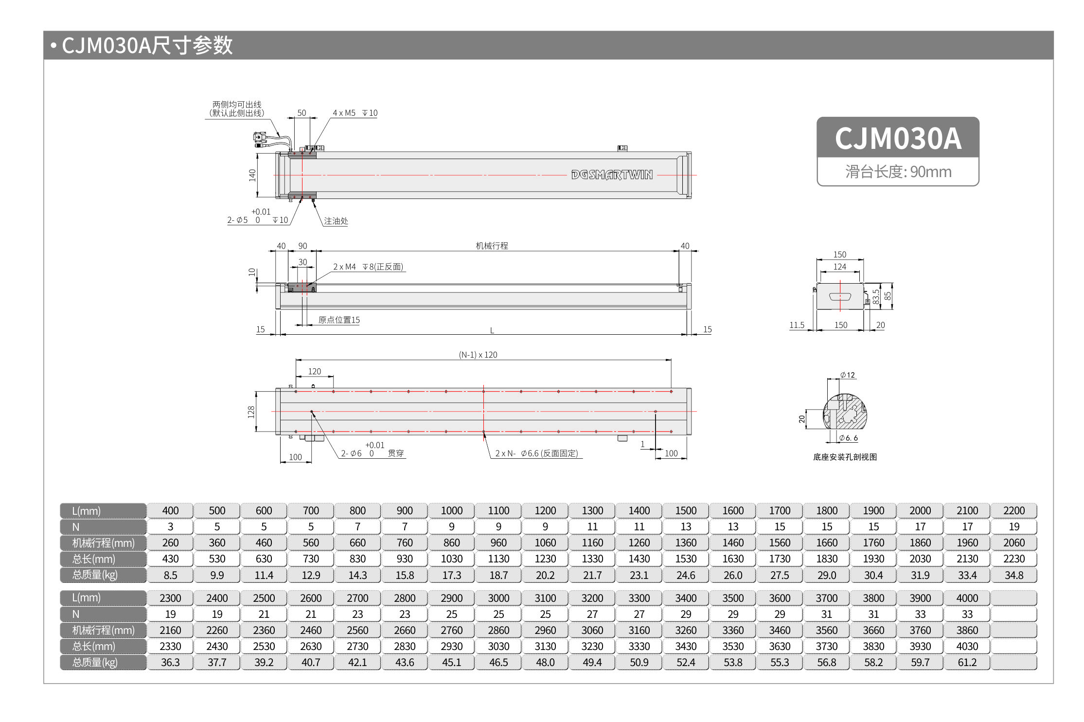 智贏直線模組CMS150  030A 產(chǎn)品尺寸.jpg